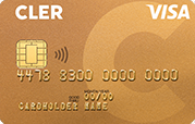 Card Visa Gold Bank Cler