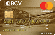 Carte Gold World Mastercard BCV