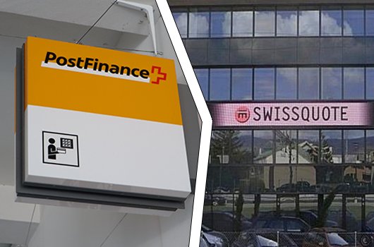 Postfinance swissquote logo